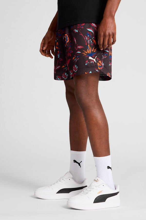 Floral Sport Graphic 6" Shorts Men, PUMA Black, extralarge-GBR